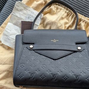 Louis Vuitton Black Embossed Satchel